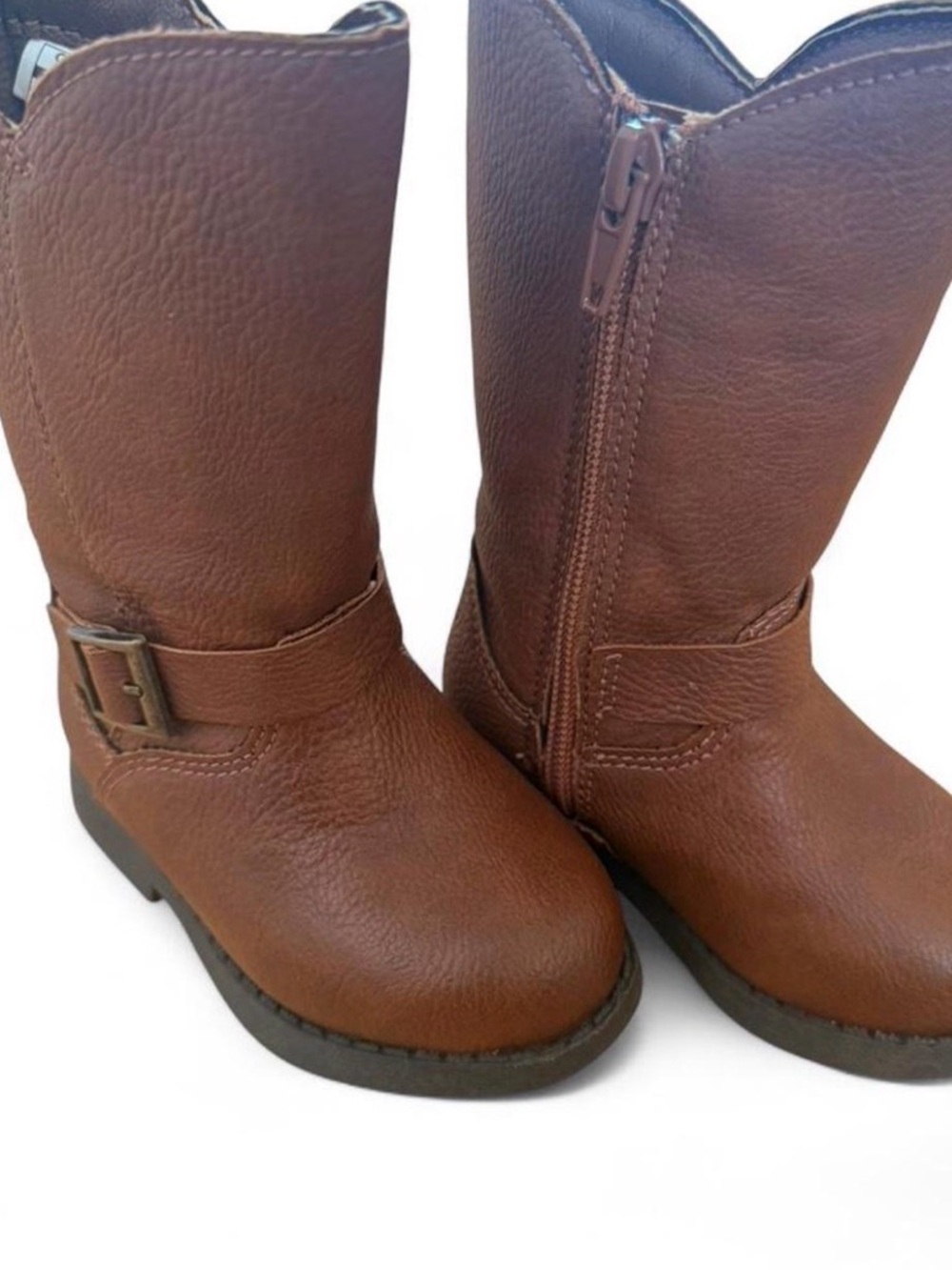 OshKosh B'gosh Brown Girls' Mid-Calf Buckle Boots